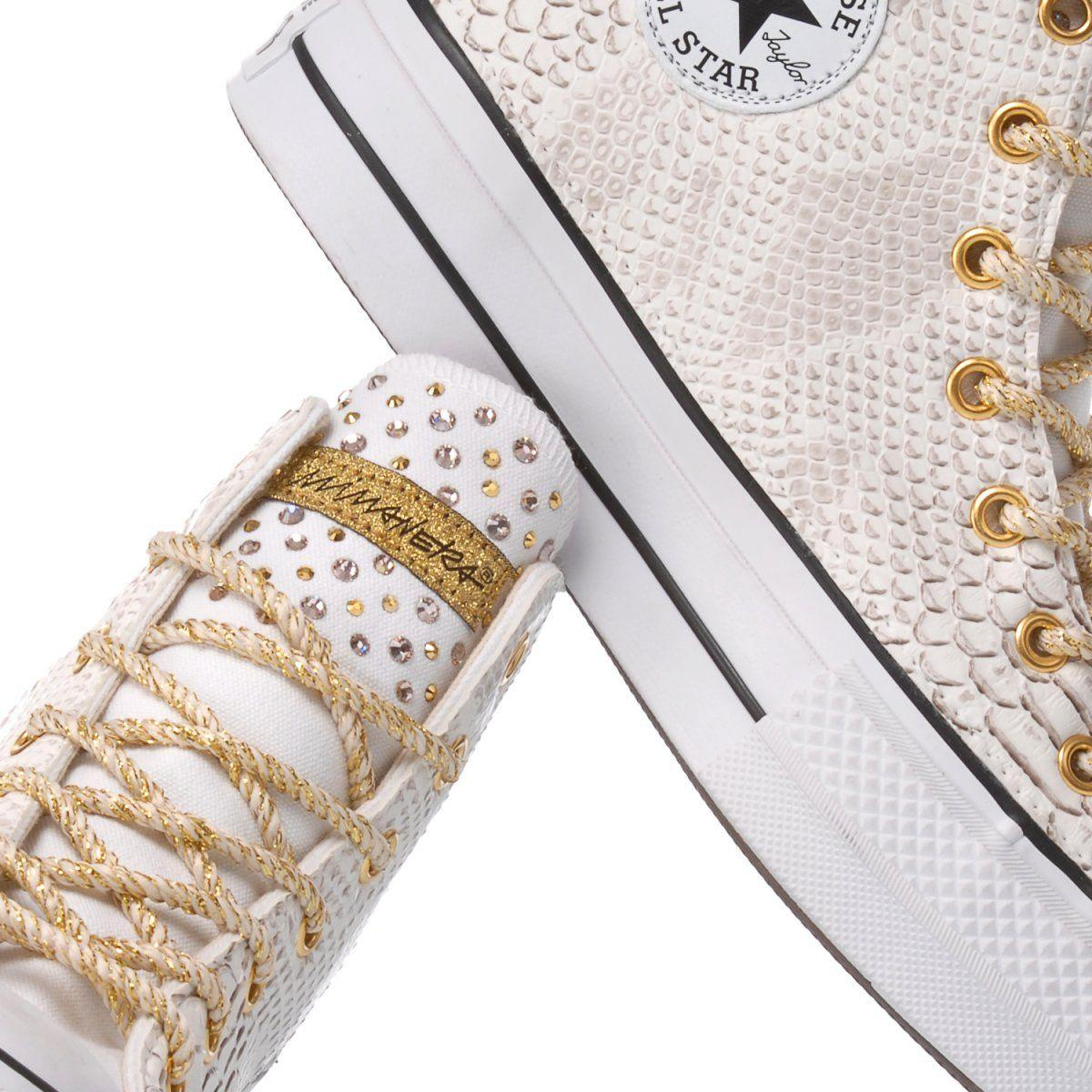 CONVERSE WHITE HI TOP SNEAKERS - DIVINE