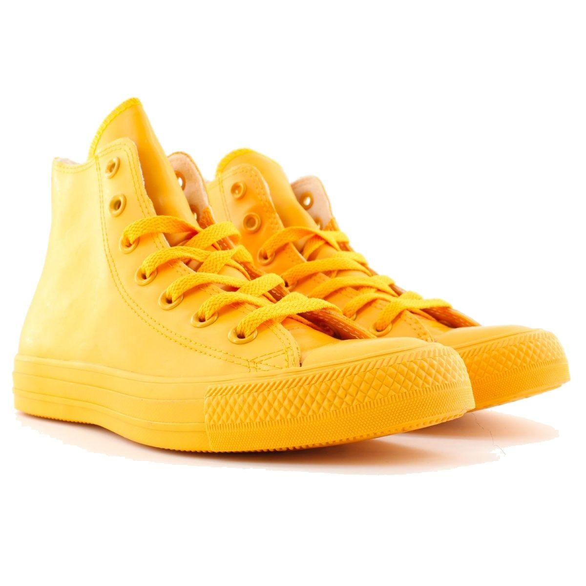 CONVERSE YELLOW HI TOP SNEAKERS - DIVINE