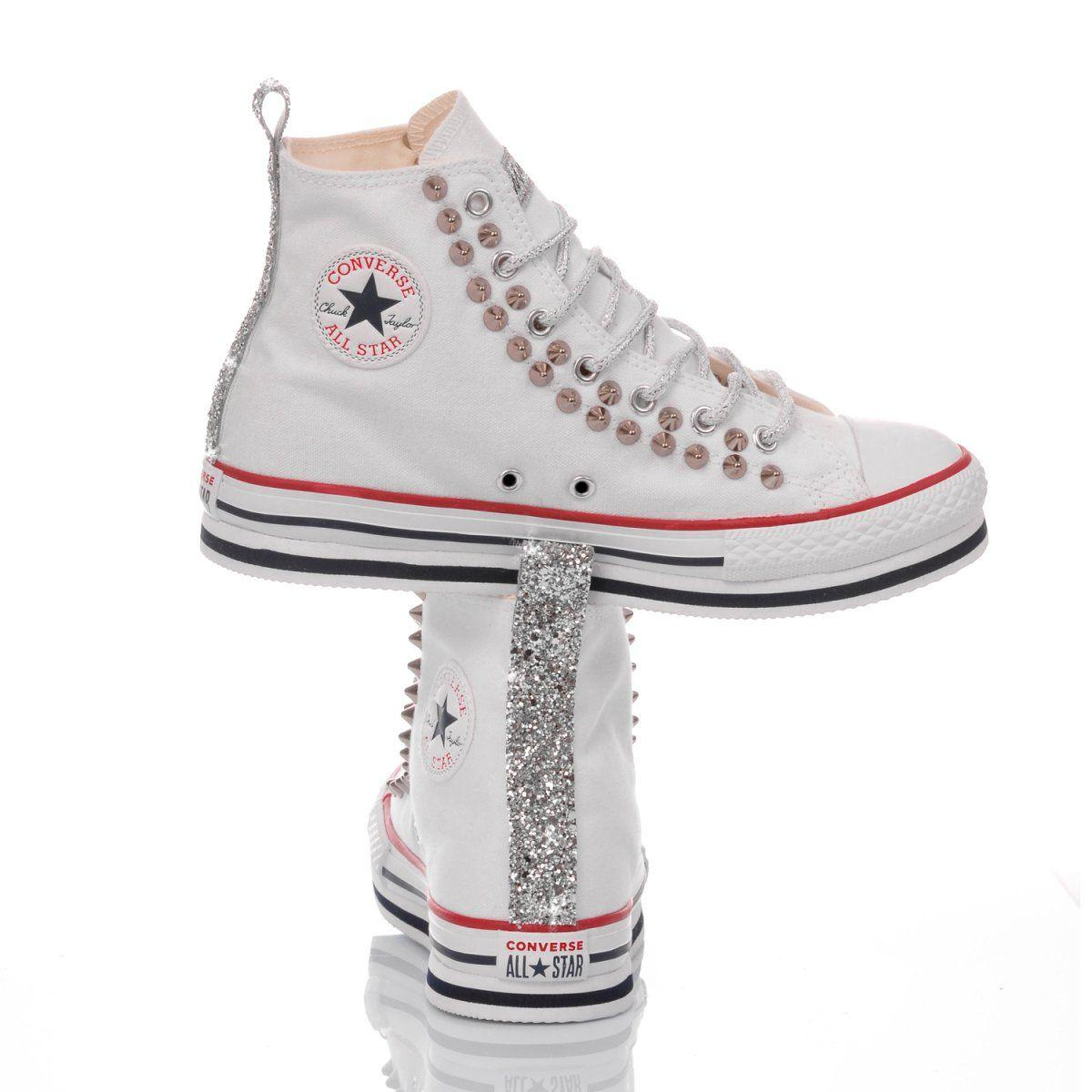 CONVERSE WHITE HI TOP SNEAKERS - DIVINE