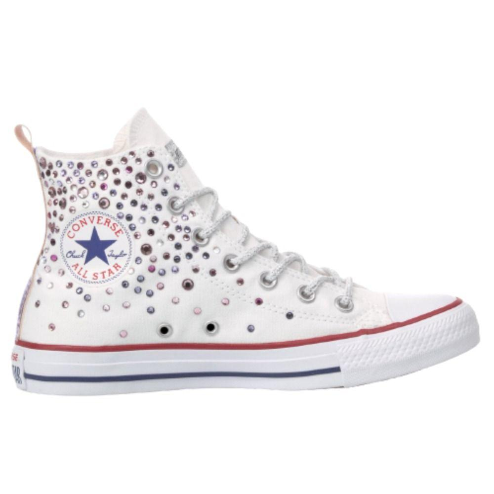 CONVERSE WHITE HI TOP SNEAKERS - DIVINE