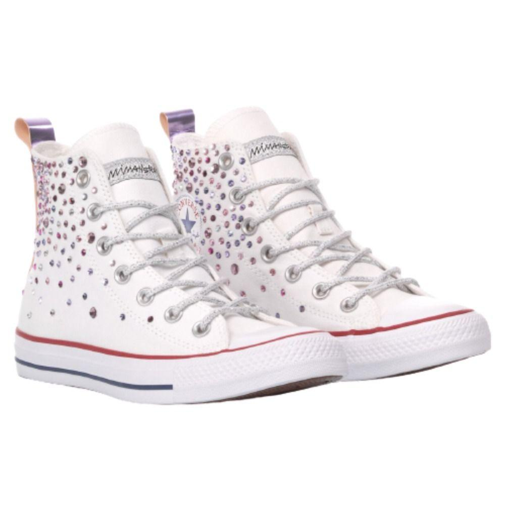 CONVERSE WHITE HI TOP SNEAKERS - DIVINE