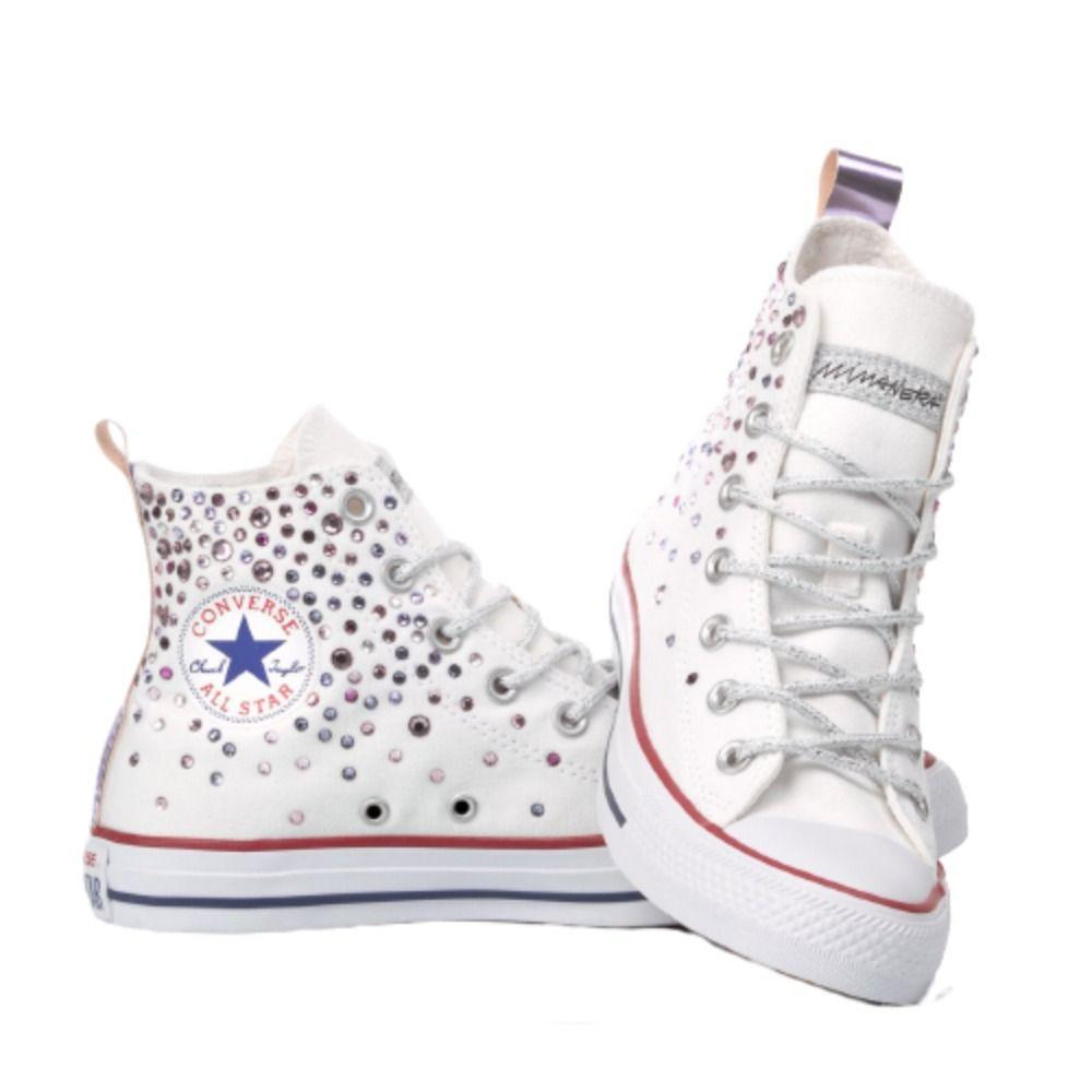 CONVERSE WHITE HI TOP SNEAKERS - DIVINE