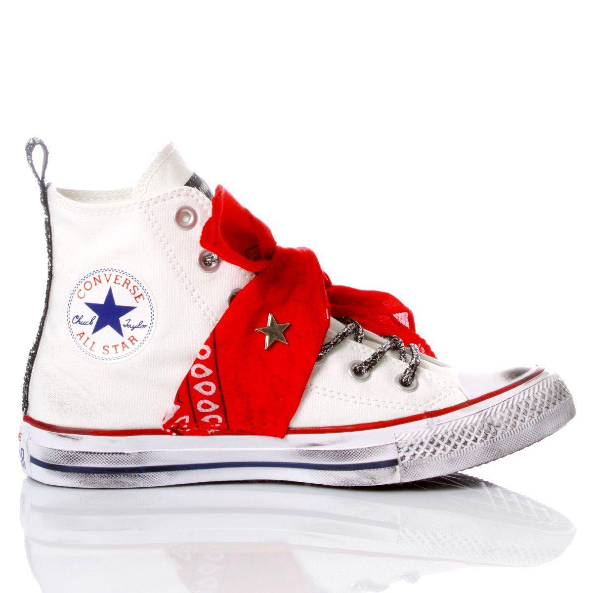CONVERSE WHITE HI TOP SNEAKERS - DIVINE