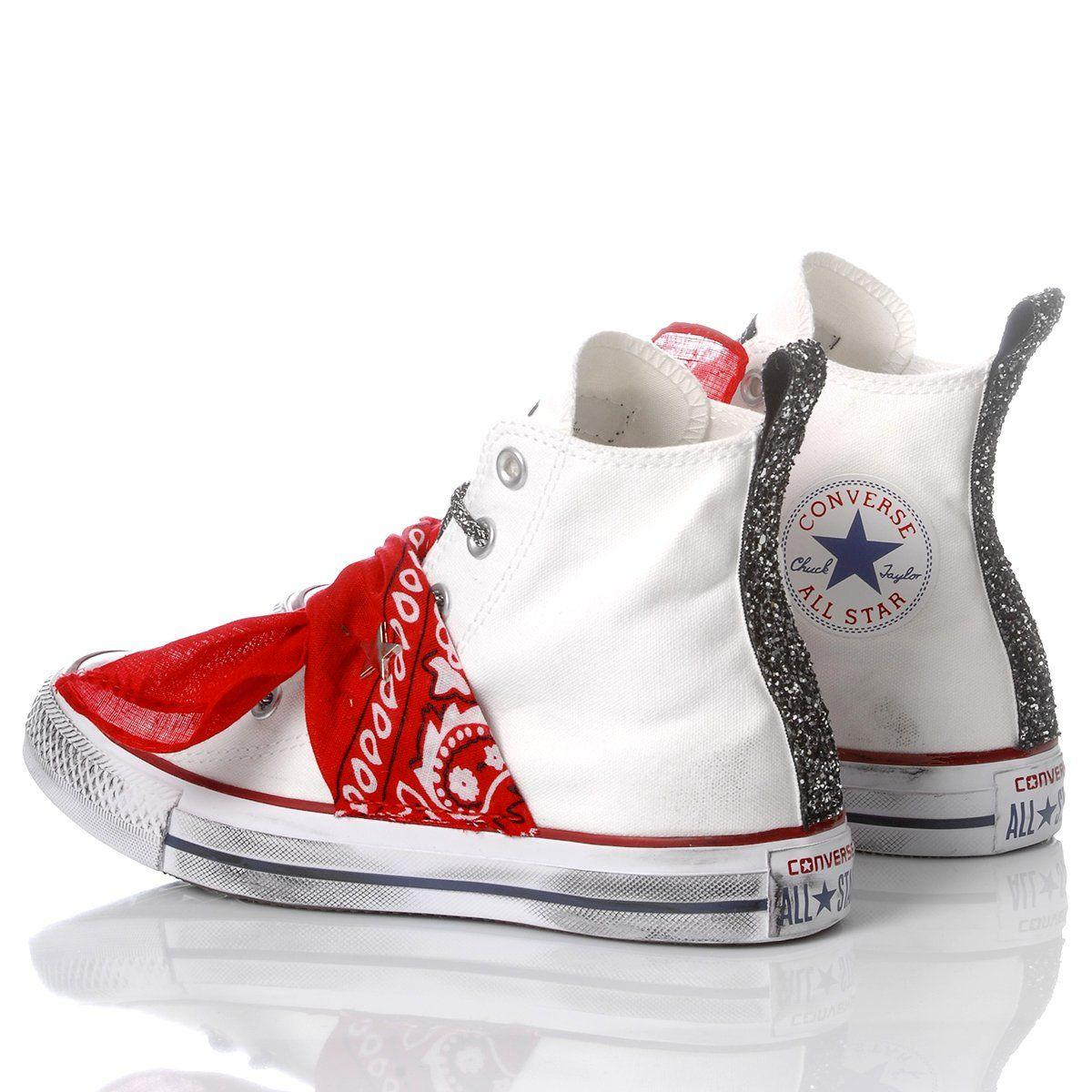 CONVERSE WHITE HI TOP SNEAKERS - DIVINE