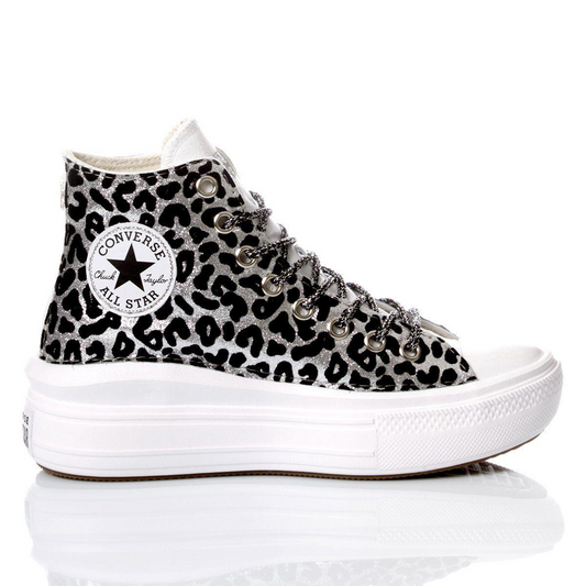 CONVERSE SILVER HI TOP SNEAKERS - DIVINE