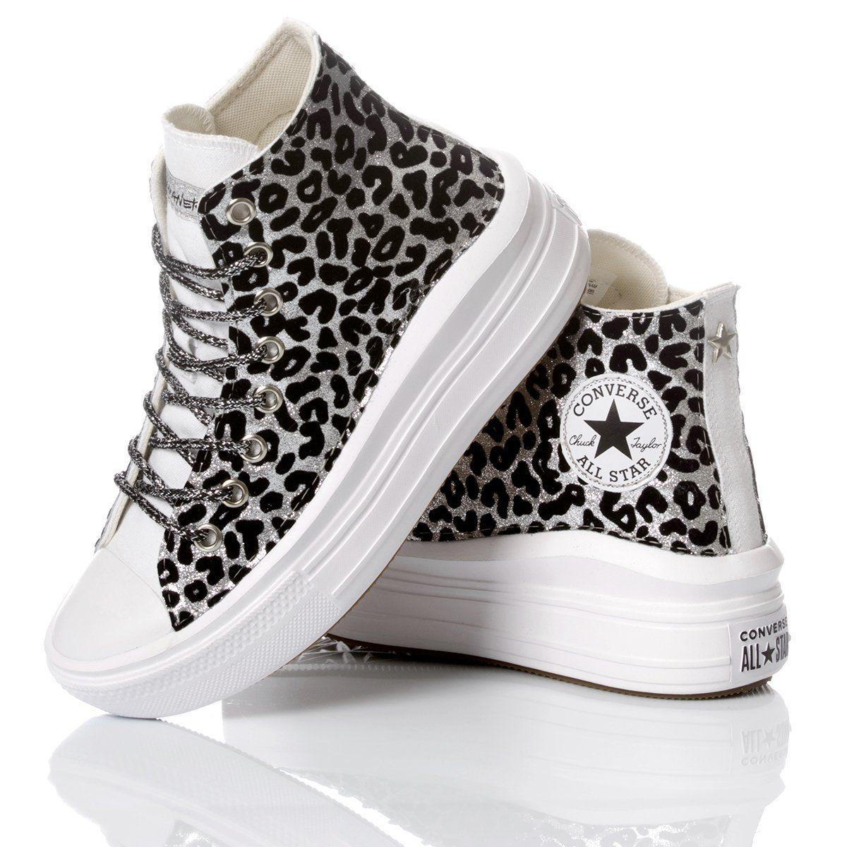 CONVERSE SILVER HI TOP SNEAKERS - DIVINE