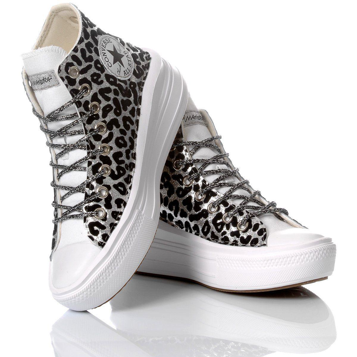 CONVERSE SILVER HI TOP SNEAKERS - DIVINE