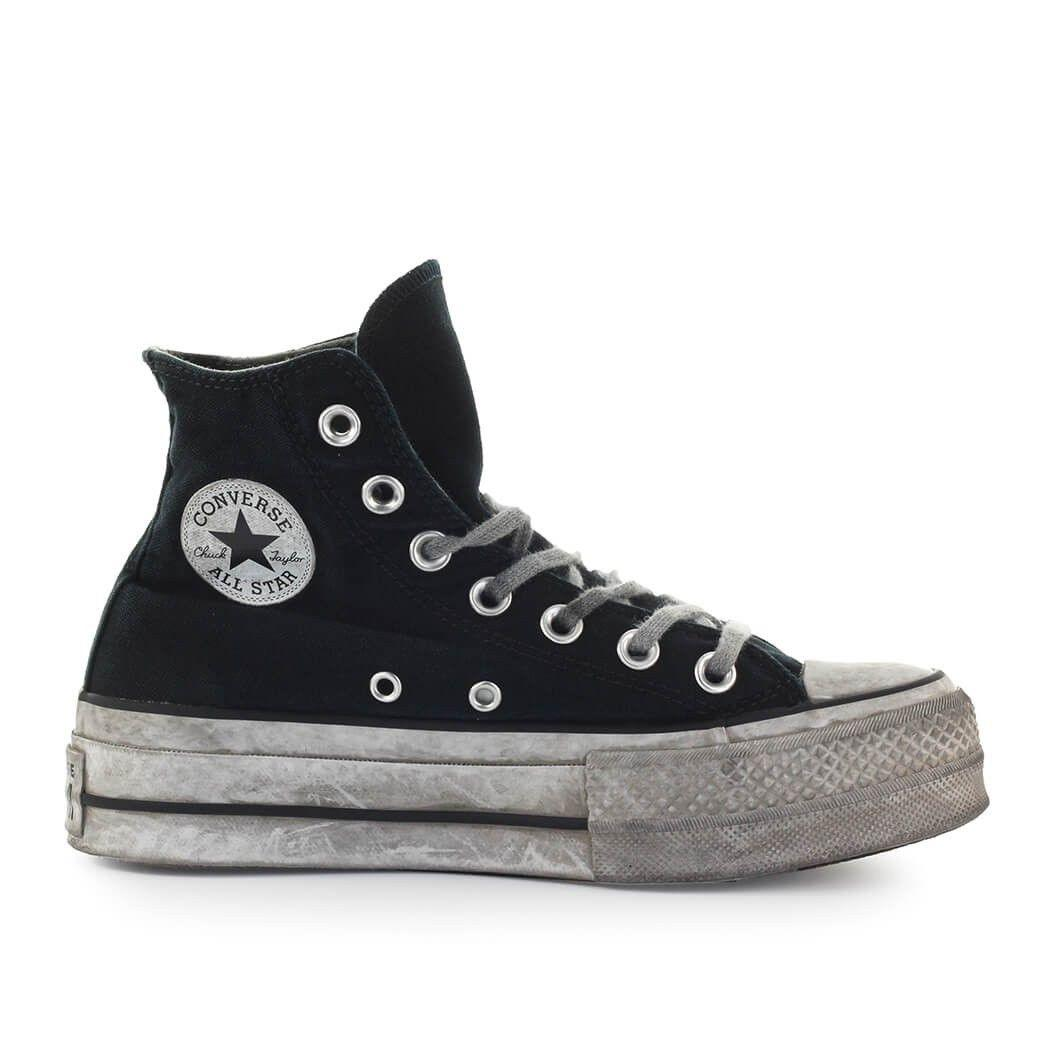 CONVERSE BLACK HI TOP SNEAKERS - DIVINE