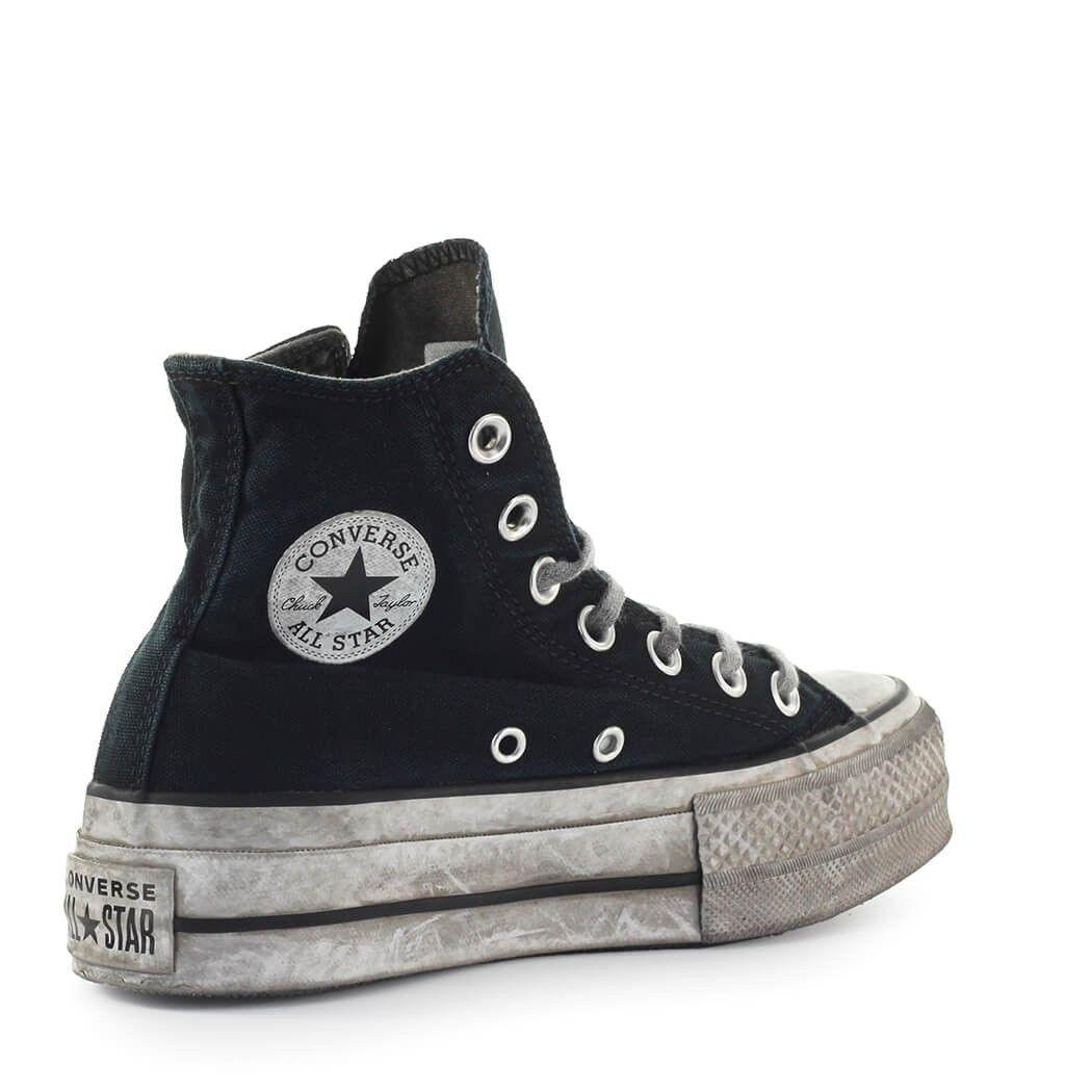 CONVERSE BLACK HI TOP SNEAKERS - DIVINE