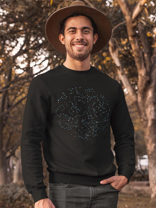 A Constellation Star Map Sweatshirt Men's -Image by Shutterstock