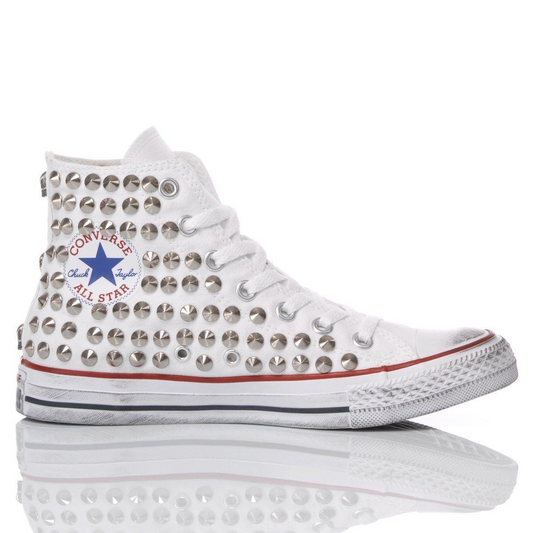CONVERSE WHITE HI TOP SNEAKERS - DIVINE