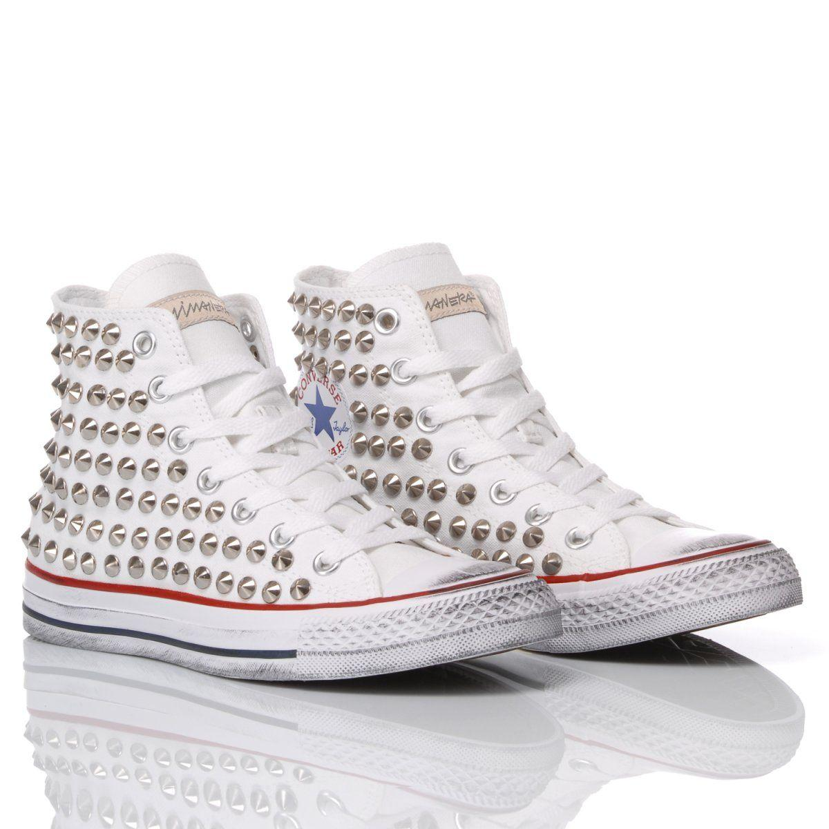 CONVERSE WHITE HI TOP SNEAKERS - DIVINE
