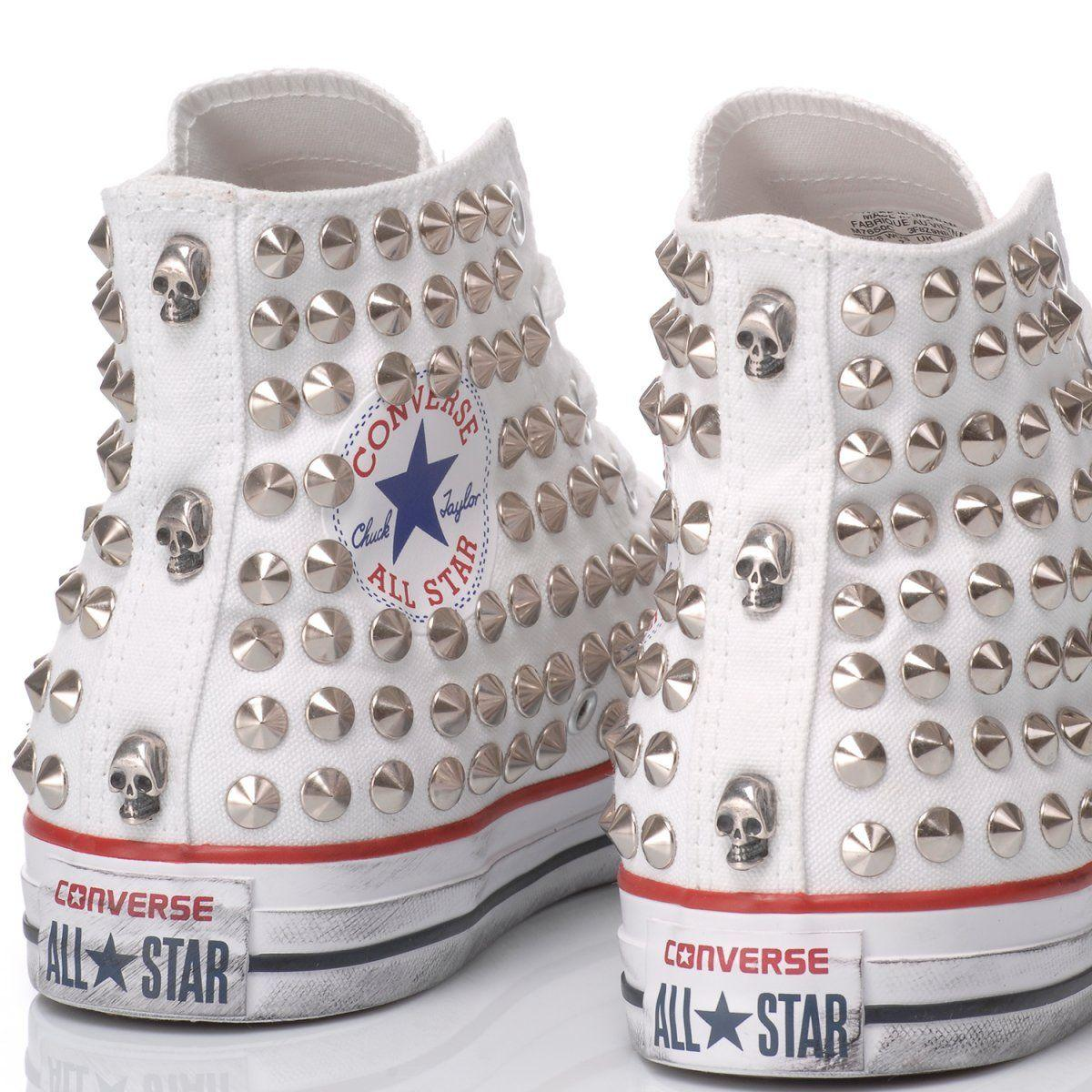 CONVERSE WHITE HI TOP SNEAKERS - DIVINE
