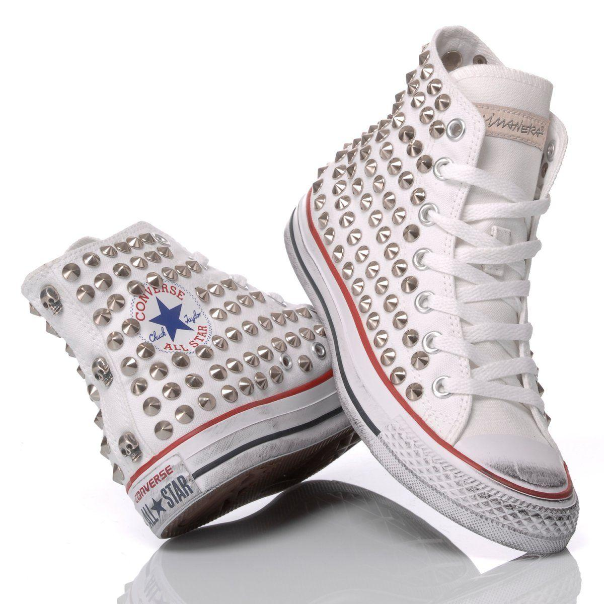 CONVERSE WHITE HI TOP SNEAKERS - DIVINE