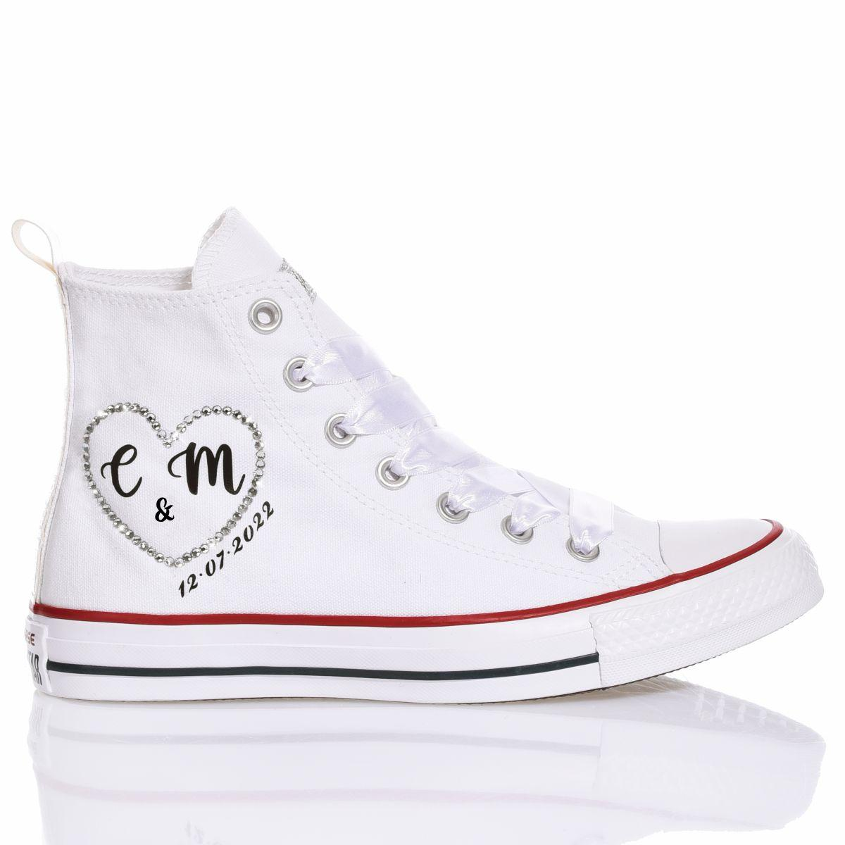 CONVERSE WHITE HI TOP SNEAKERS - DIVINE