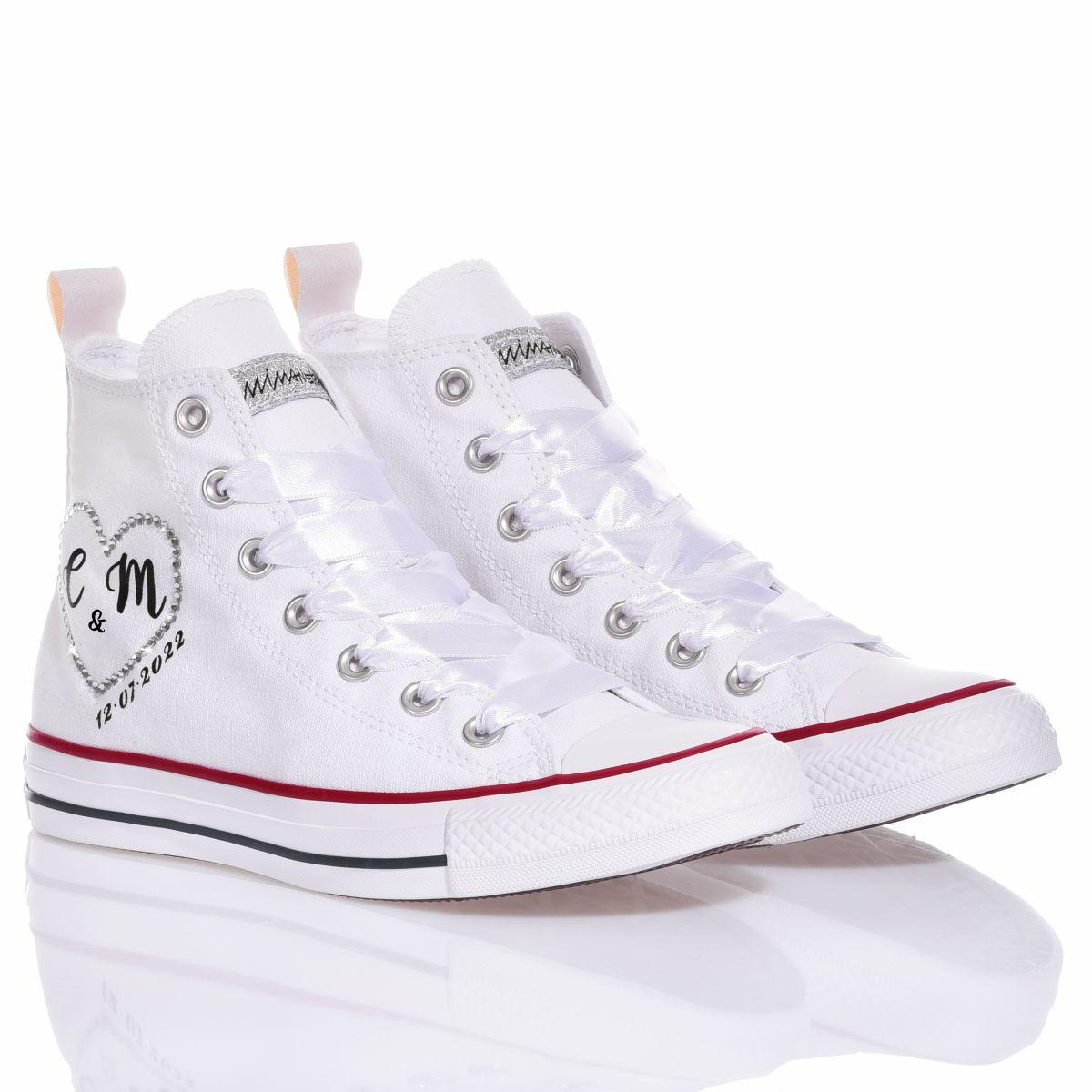 CONVERSE WHITE HI TOP SNEAKERS - DIVINE