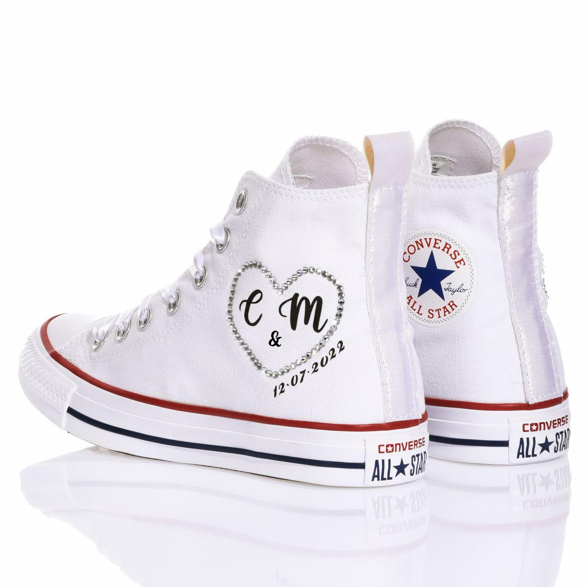 CONVERSE WHITE HI TOP SNEAKERS - DIVINE