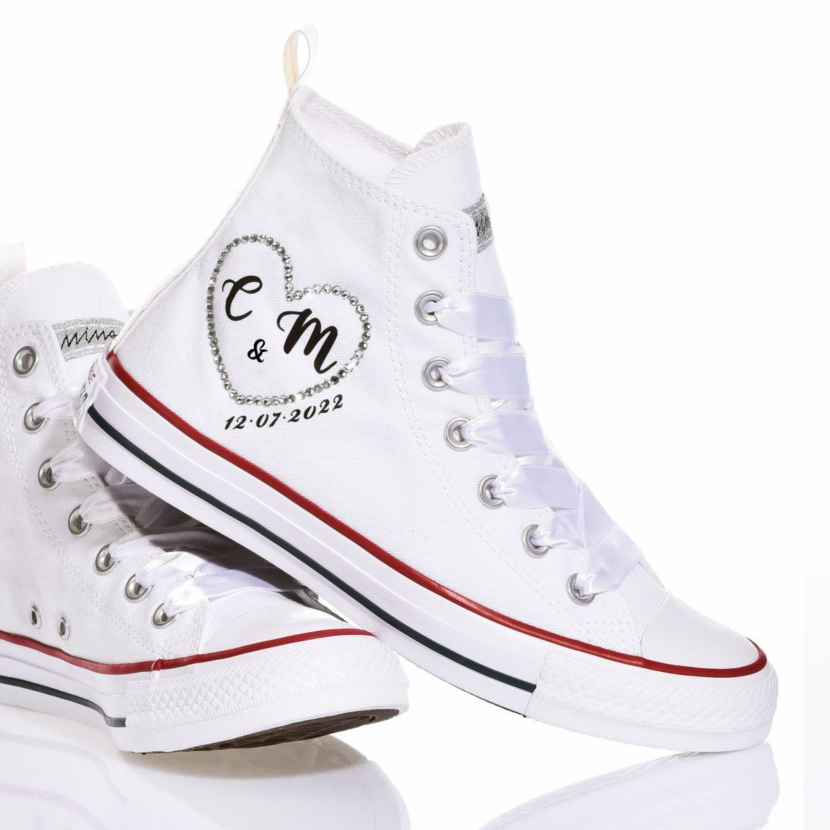 CONVERSE WHITE HI TOP SNEAKERS - DIVINE
