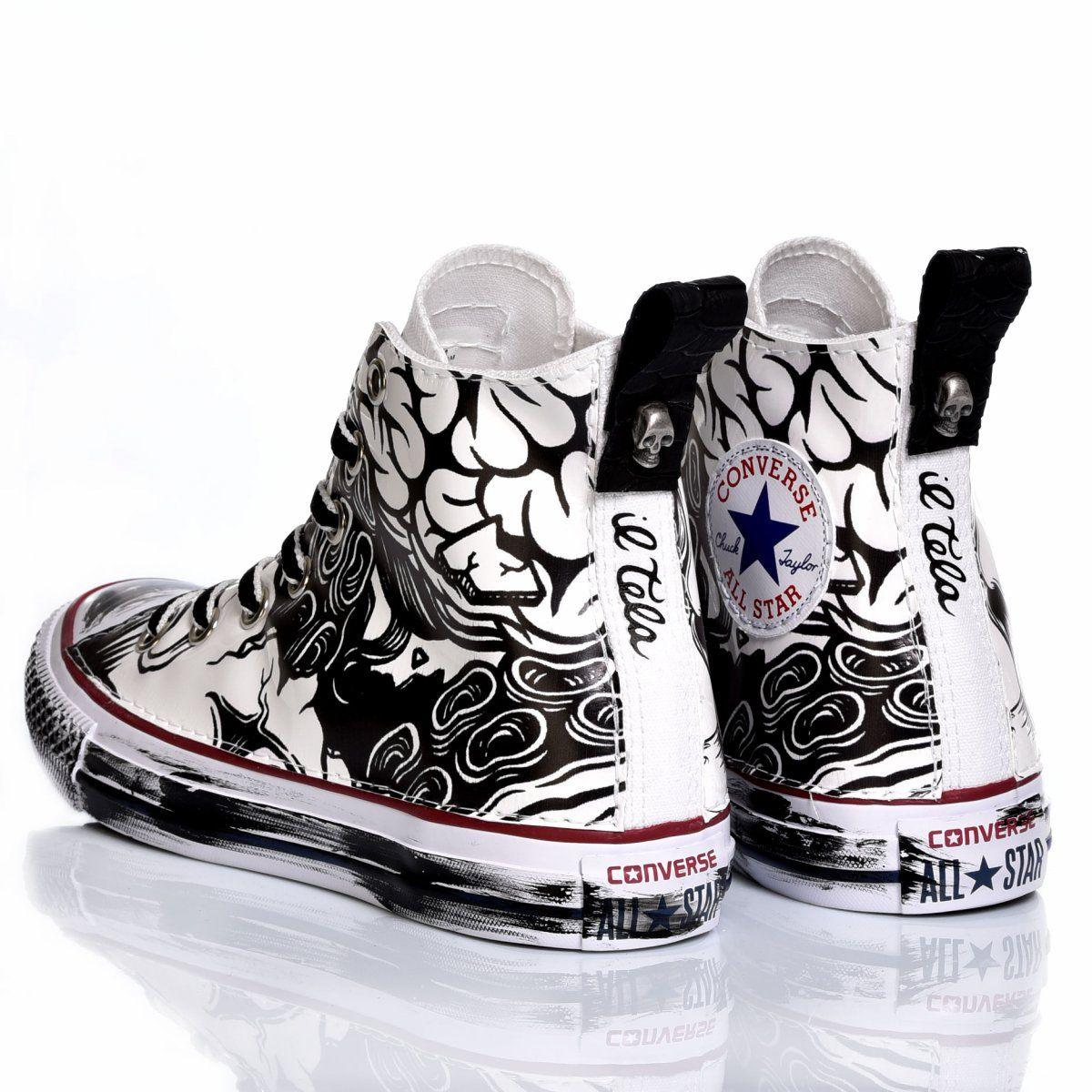 CONVERSE WHITE HI TOP SNEAKERS - DIVINE