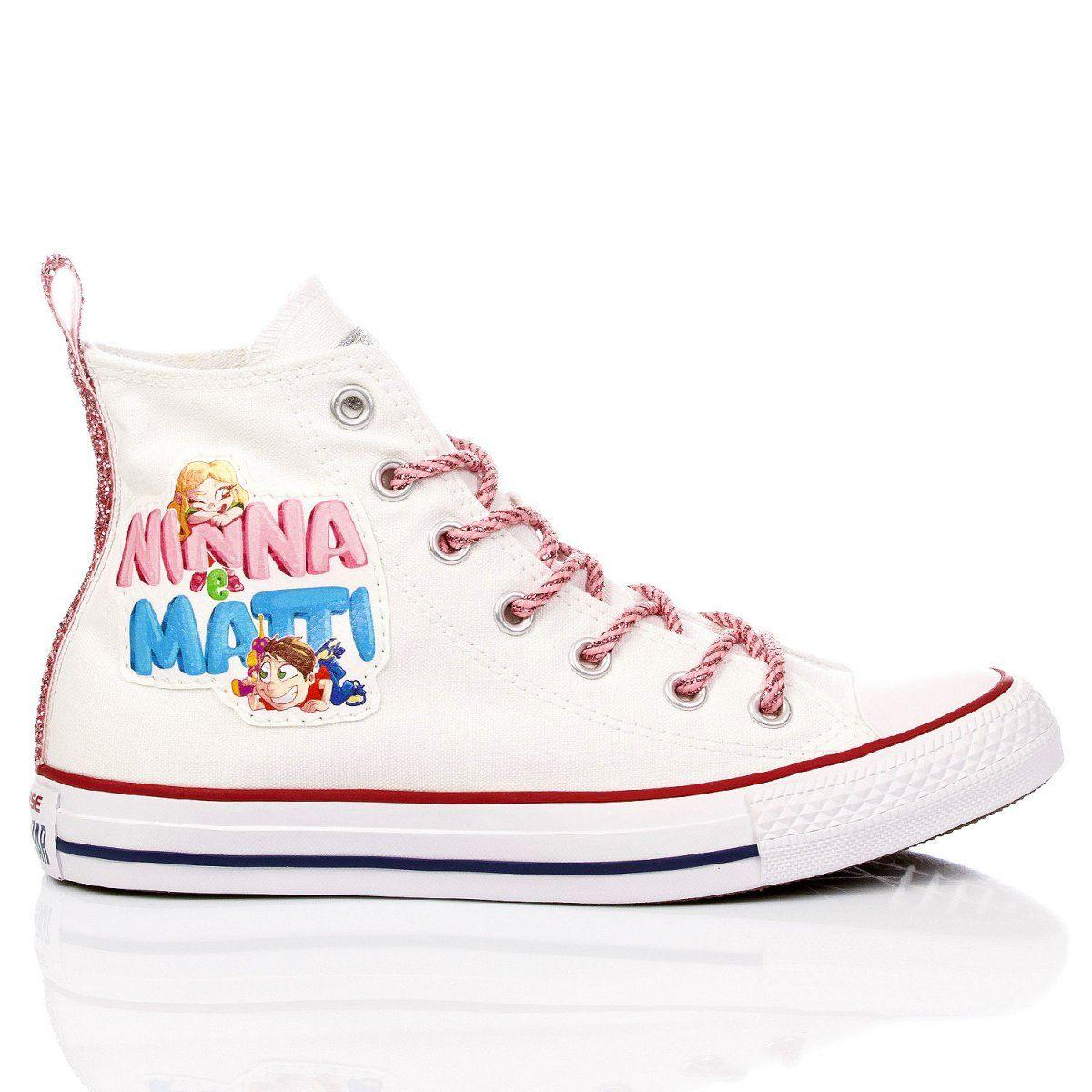 CONVERSE WHITE HI TOP SNEAKERS - DIVINE