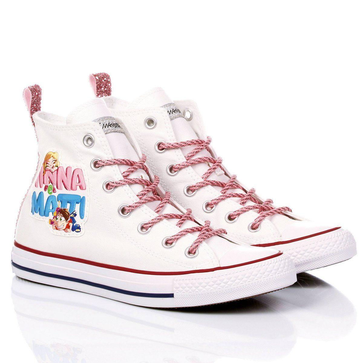 CONVERSE WHITE HI TOP SNEAKERS - DIVINE