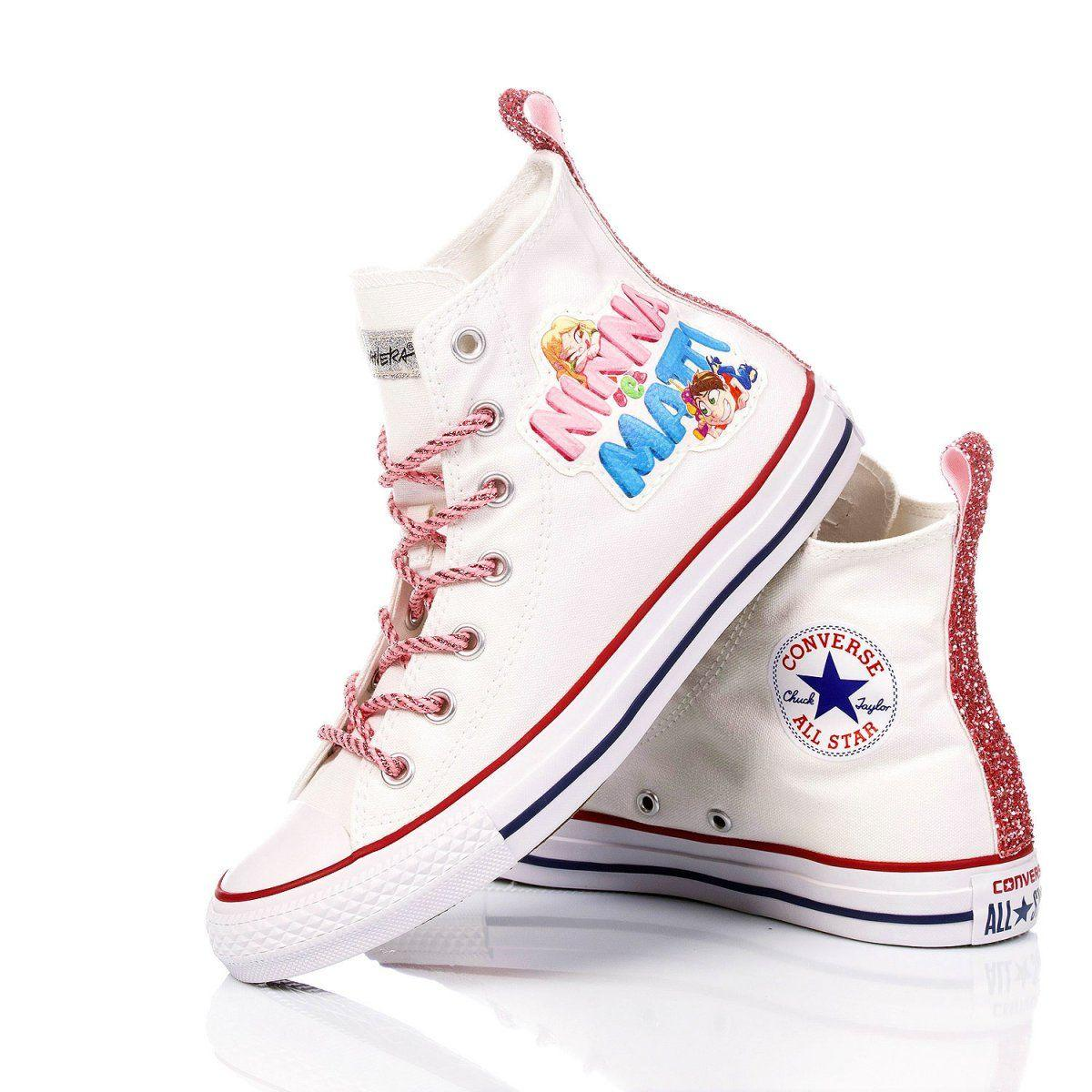 CONVERSE WHITE HI TOP SNEAKERS - DIVINE