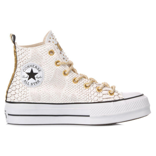 CONVERSE WHITE HI TOP SNEAKERS - DIVINE