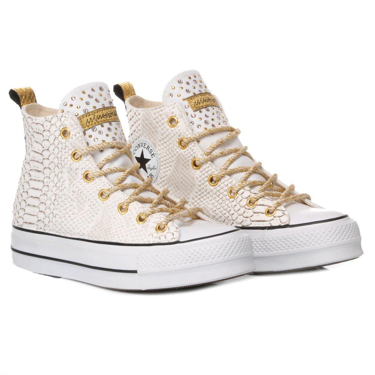 CONVERSE WHITE HI TOP SNEAKERS - DIVINE