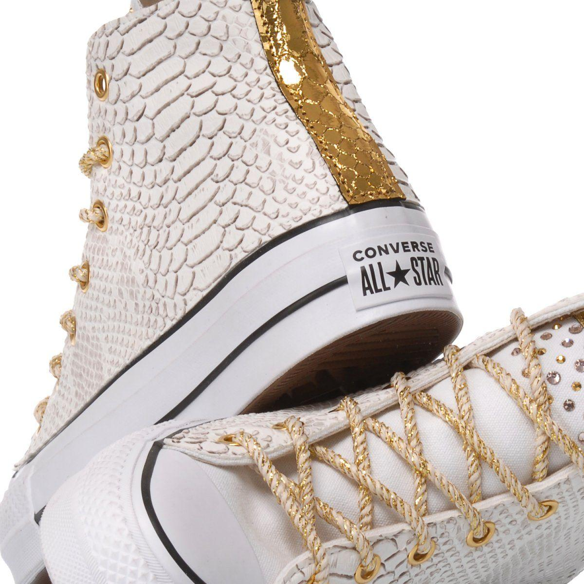 CONVERSE WHITE HI TOP SNEAKERS - DIVINE