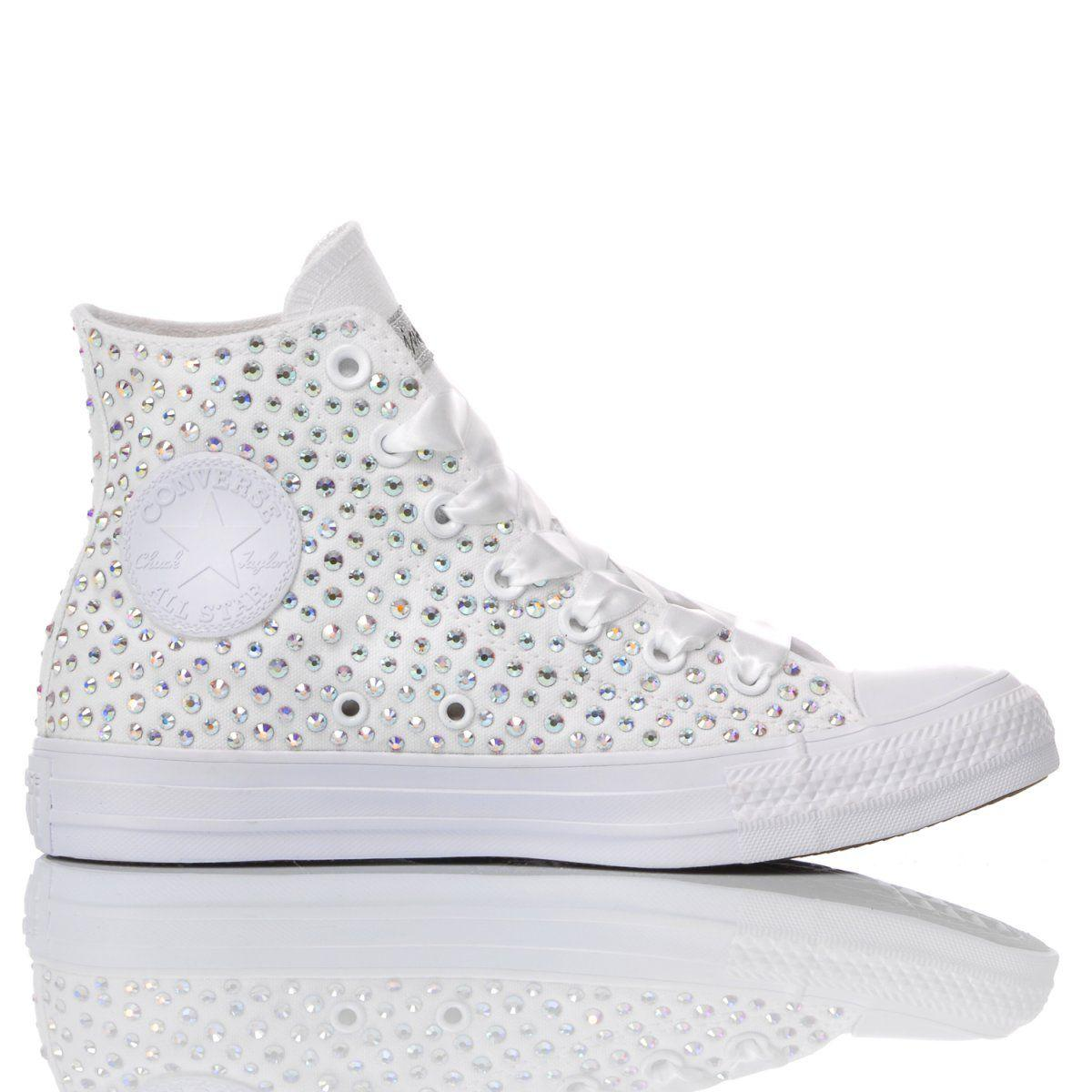 CONVERSE WHITE HI TOP SNEAKERS - DIVINE
