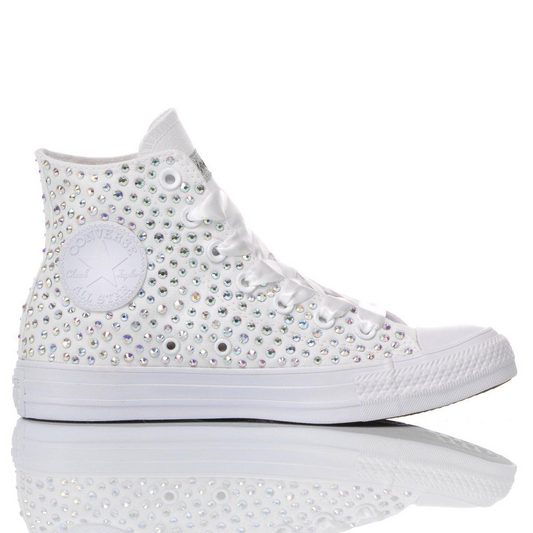 CONVERSE WHITE HI TOP SNEAKERS - DIVINE