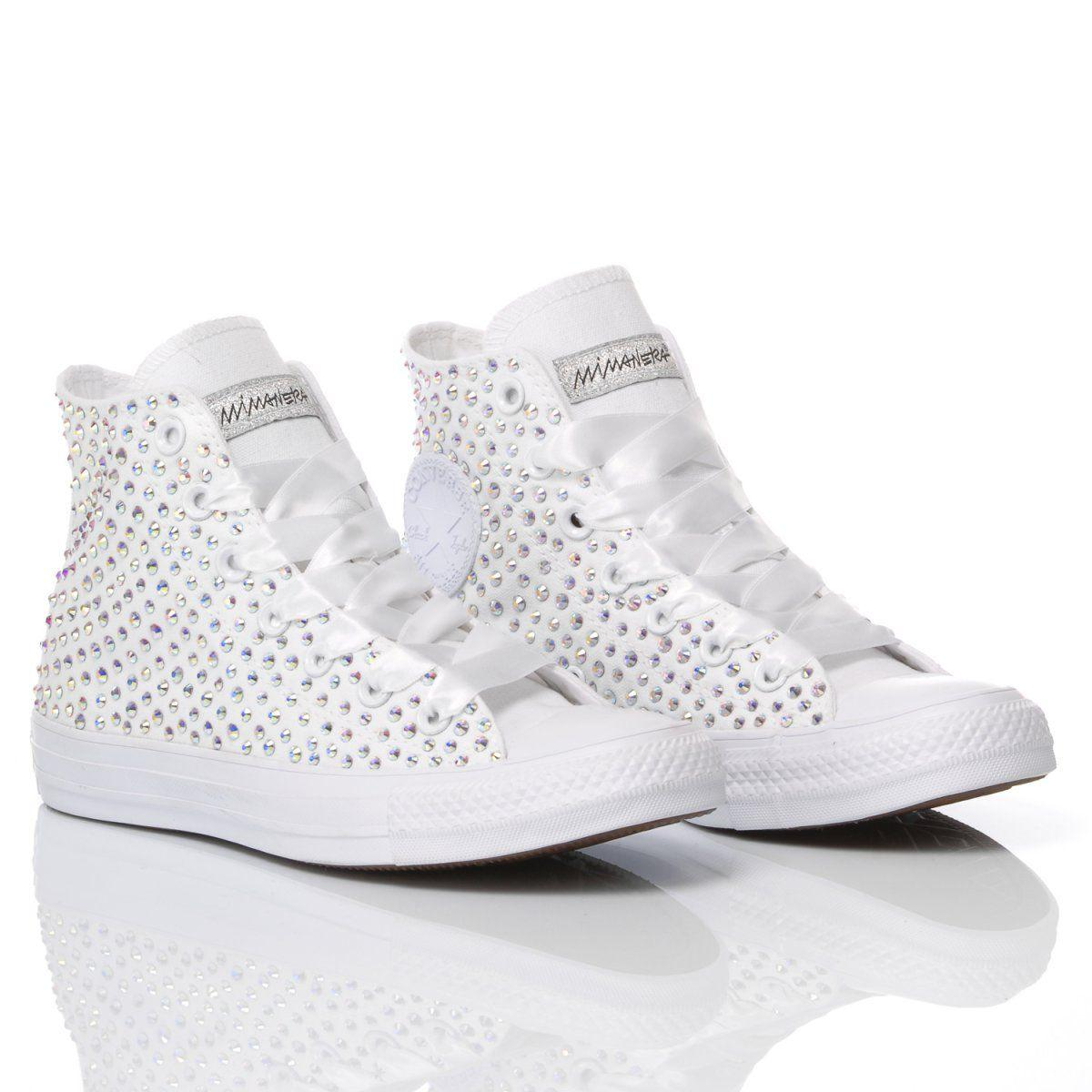 CONVERSE WHITE HI TOP SNEAKERS - DIVINE