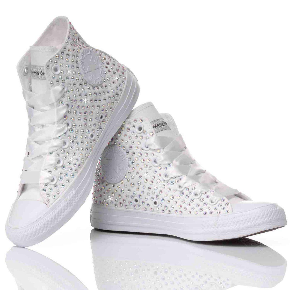 CONVERSE WHITE HI TOP SNEAKERS - DIVINE