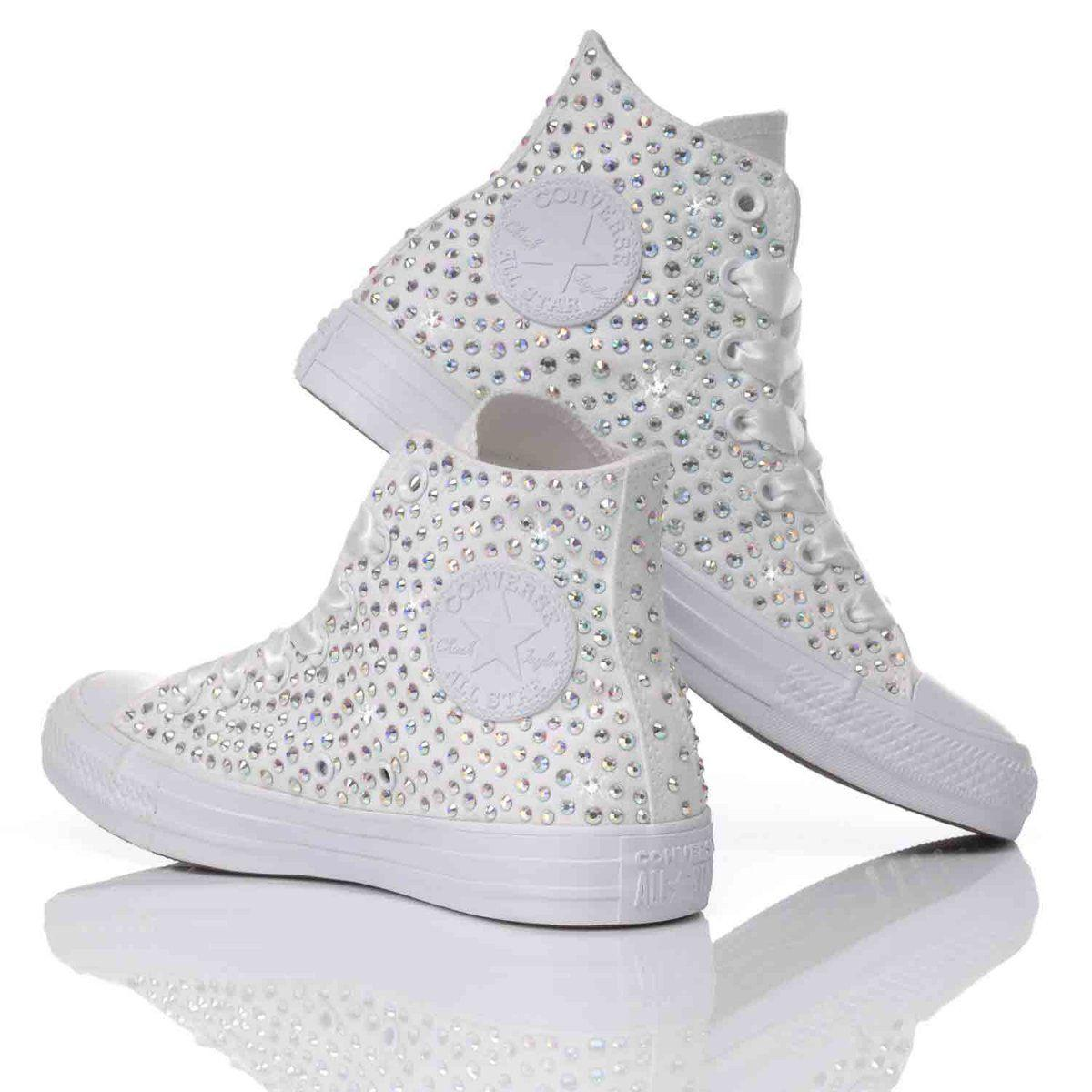 CONVERSE WHITE HI TOP SNEAKERS - DIVINE