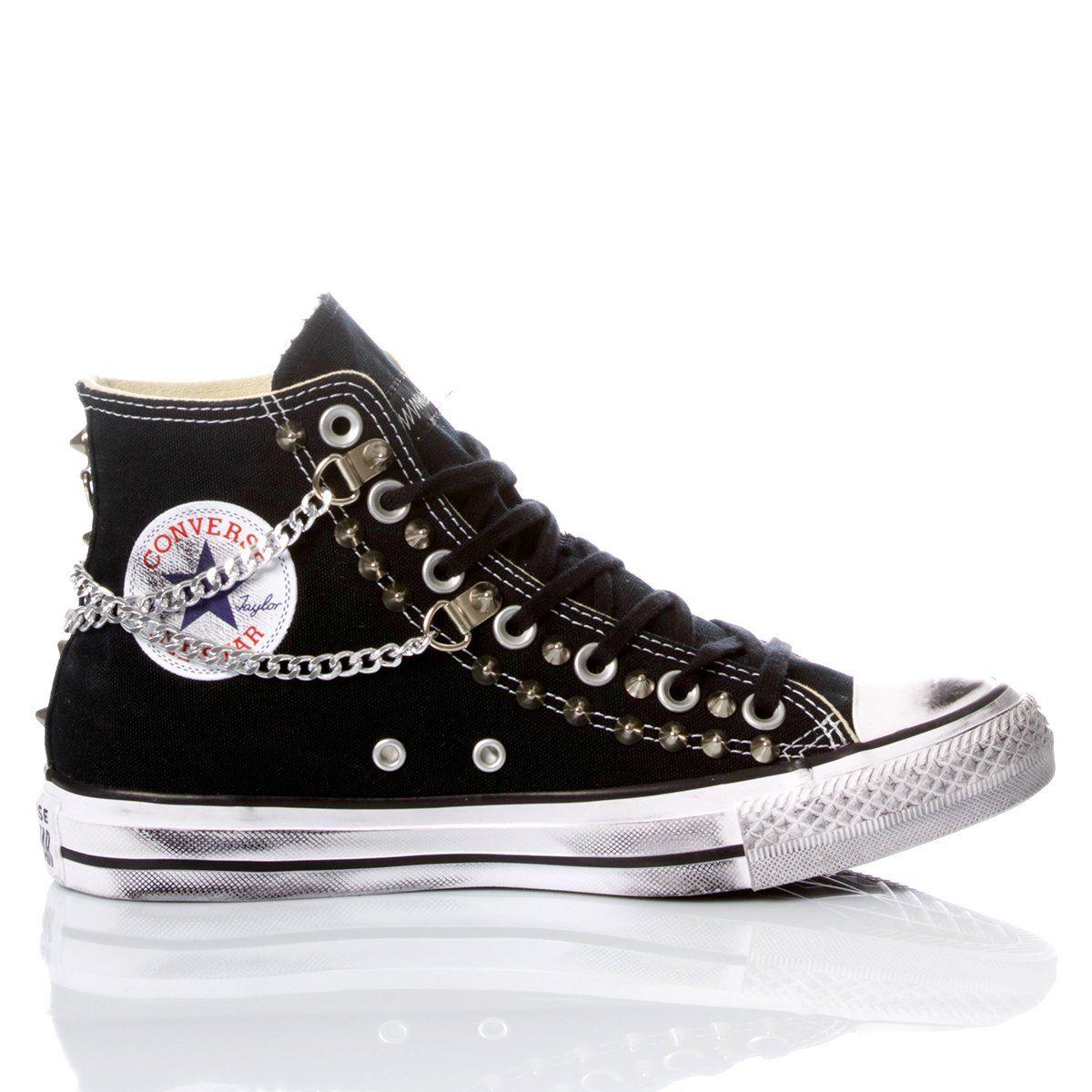 CONVERSE BLACK HI TOP SNEAKERS - DIVINE
