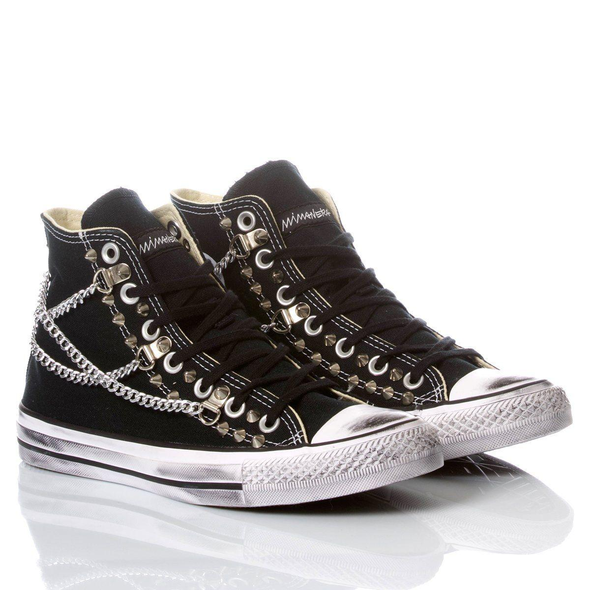 CONVERSE BLACK HI TOP SNEAKERS - DIVINE