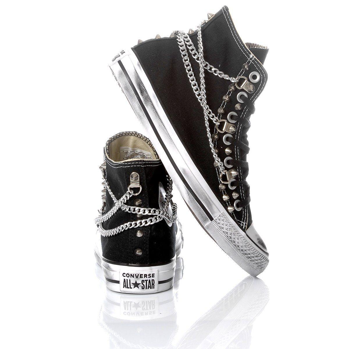 CONVERSE BLACK HI TOP SNEAKERS - DIVINE