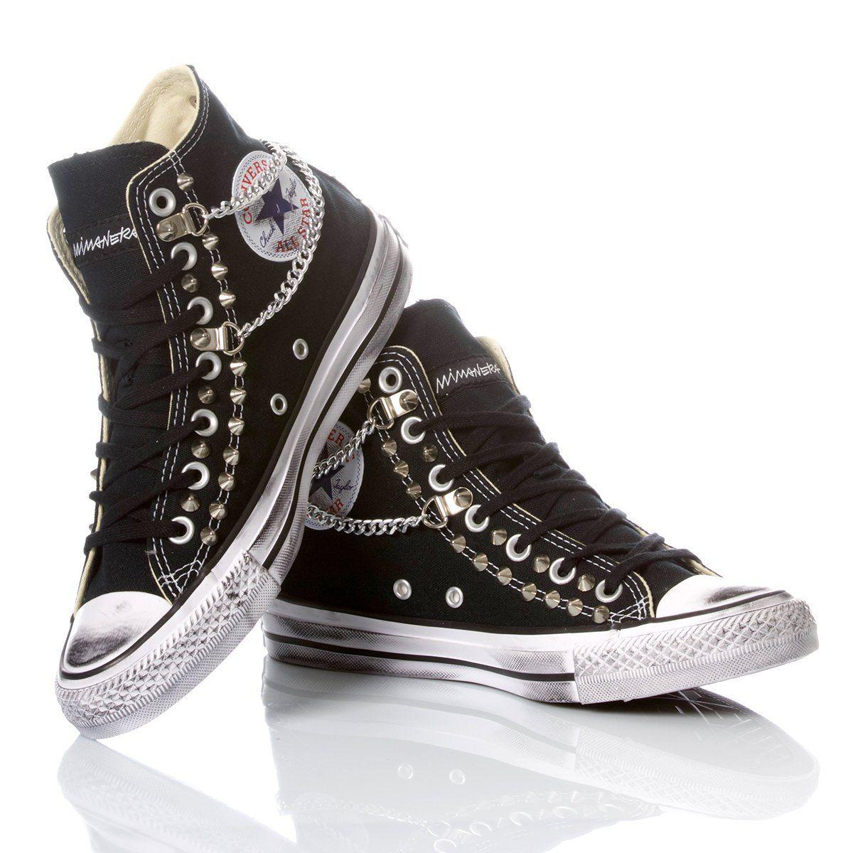 CONVERSE BLACK HI TOP SNEAKERS - DIVINE