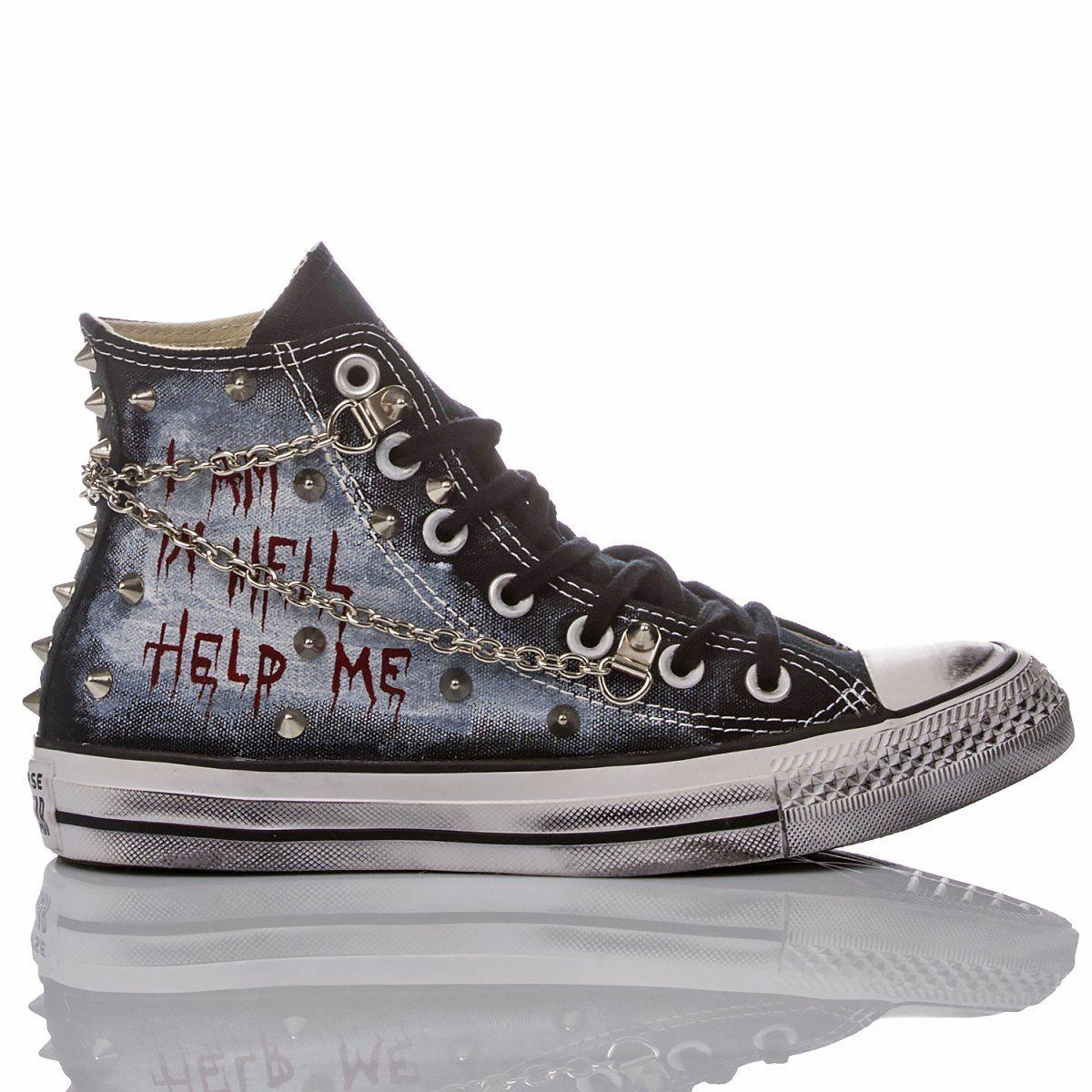 CONVERSE BLACK HI TOP SNEAKERS - DIVINE