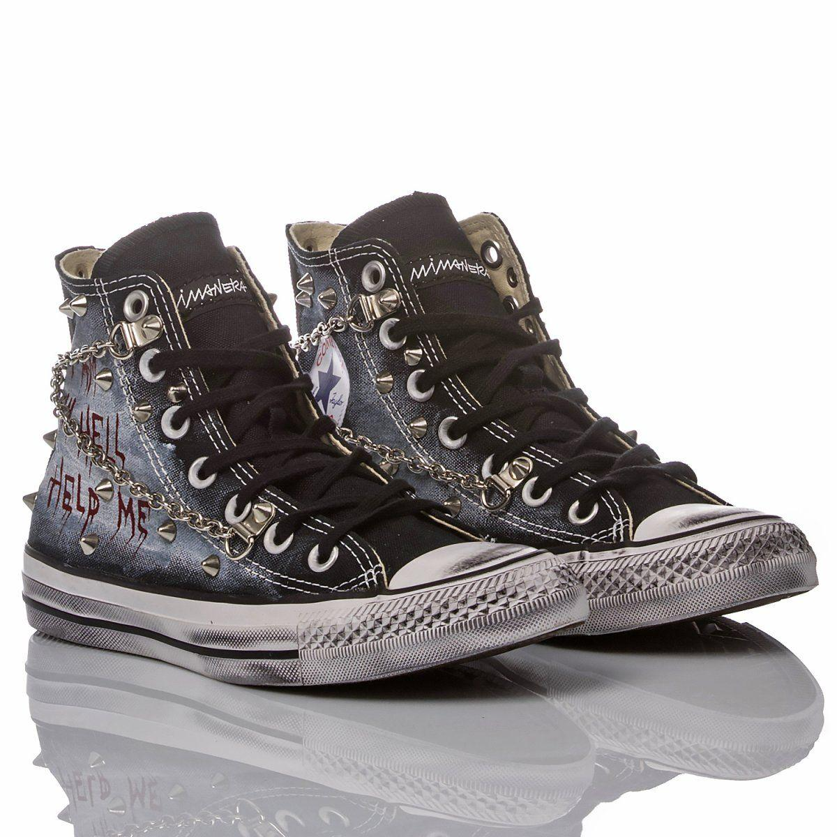 CONVERSE BLACK HI TOP SNEAKERS - DIVINE
