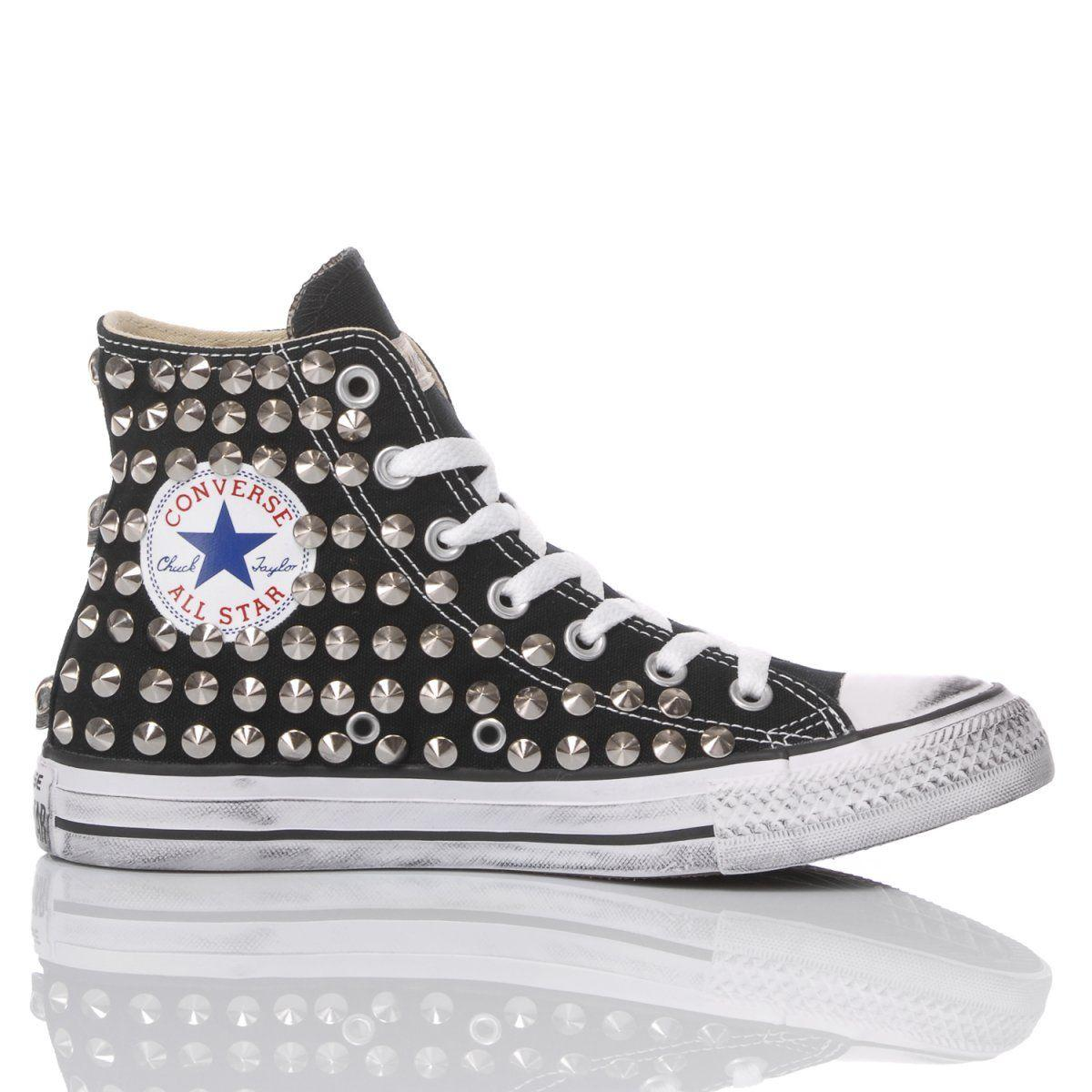 CONVERSE BLACK HI TOP SNEAKERS - DIVINE