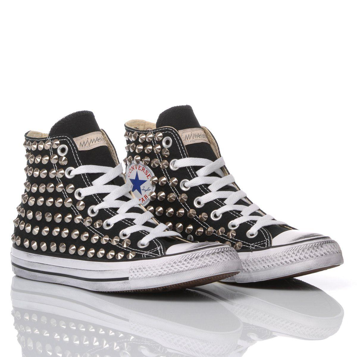 CONVERSE BLACK HI TOP SNEAKERS - DIVINE