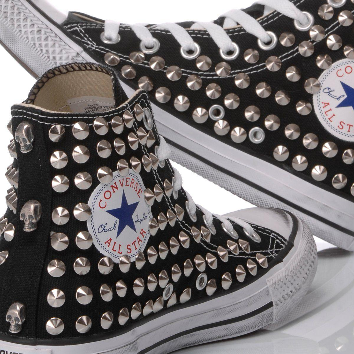CONVERSE BLACK HI TOP SNEAKERS - DIVINE