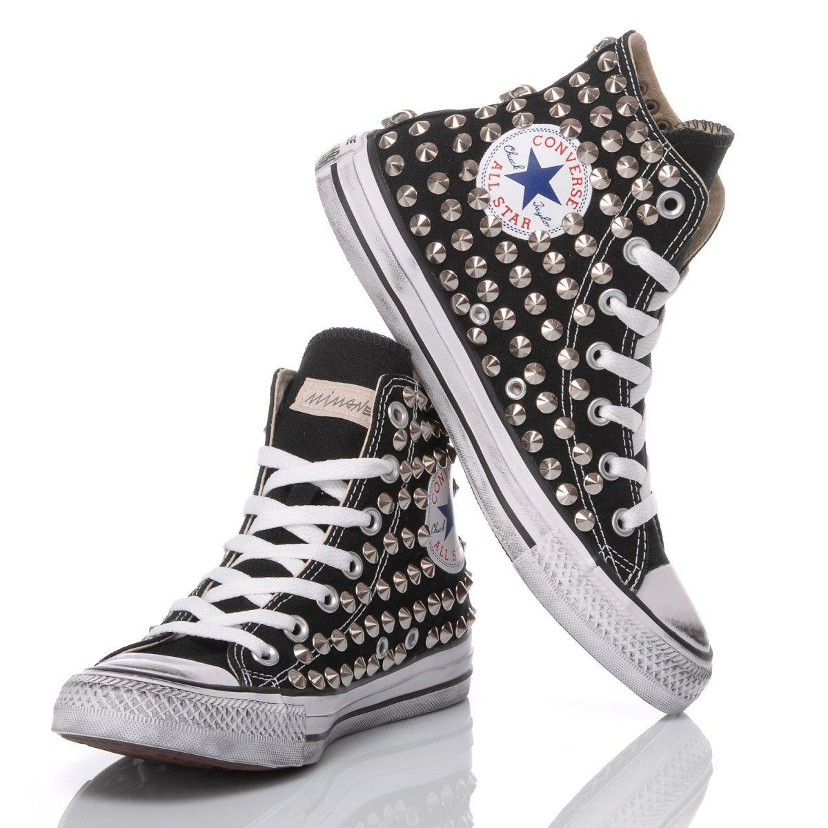 CONVERSE BLACK HI TOP SNEAKERS - DIVINE