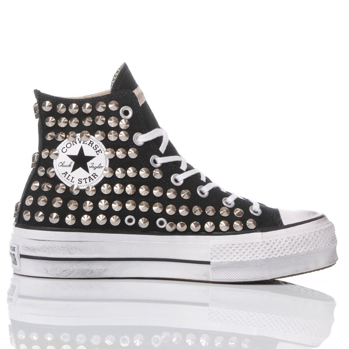 CONVERSE BLACK HI TOP SNEAKERS - DIVINE