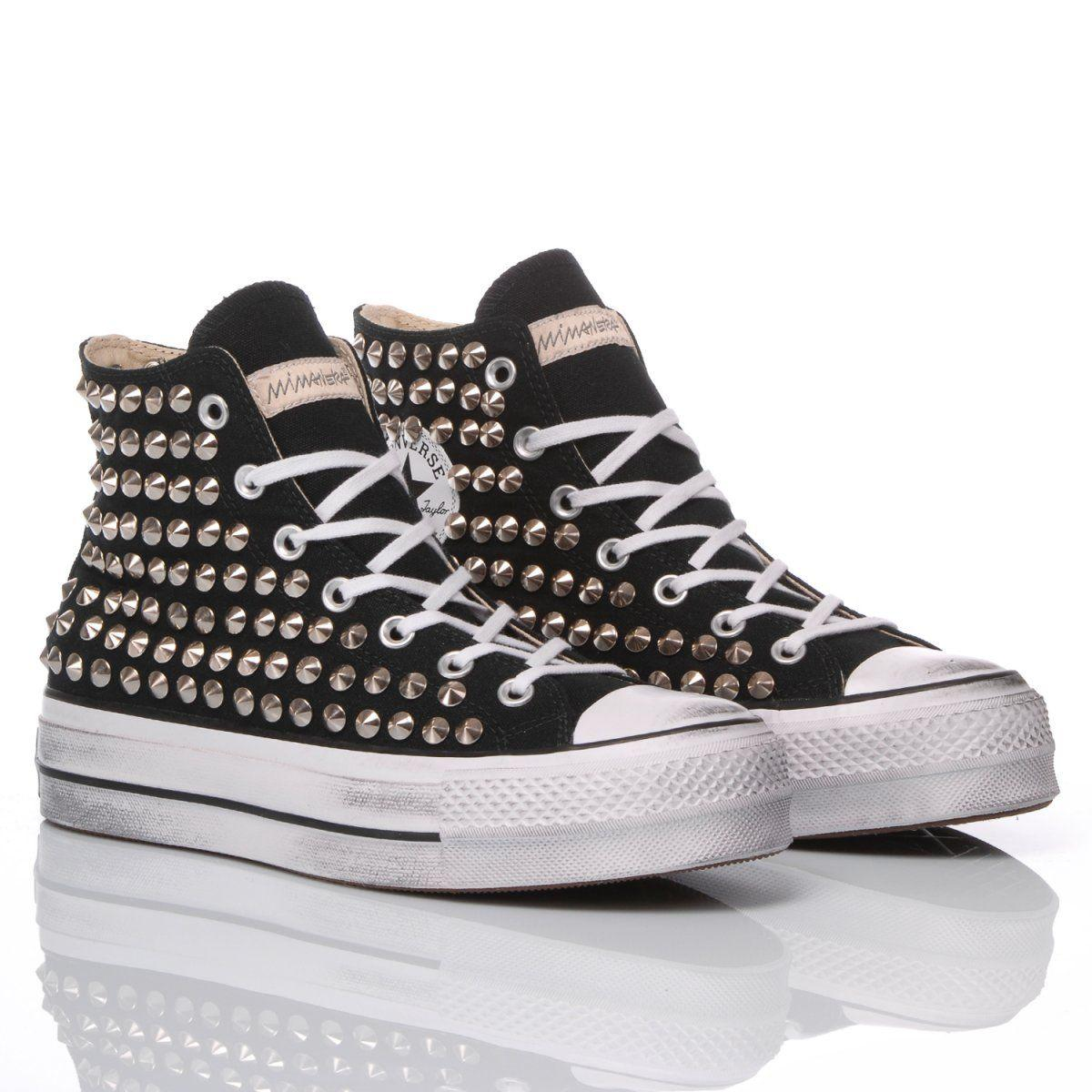 CONVERSE BLACK HI TOP SNEAKERS - DIVINE