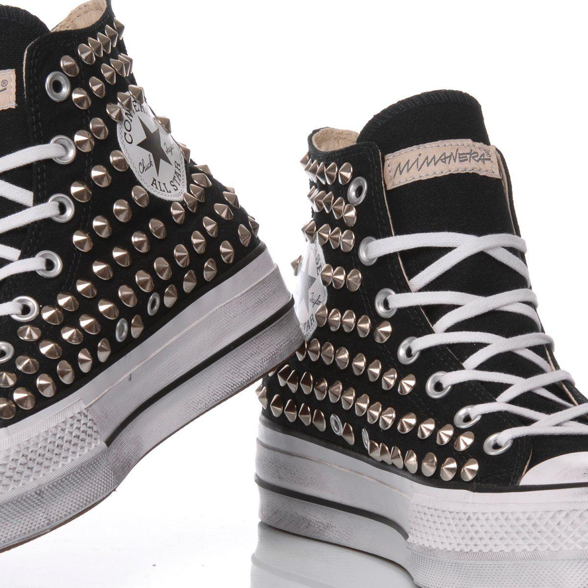 CONVERSE BLACK HI TOP SNEAKERS - DIVINE