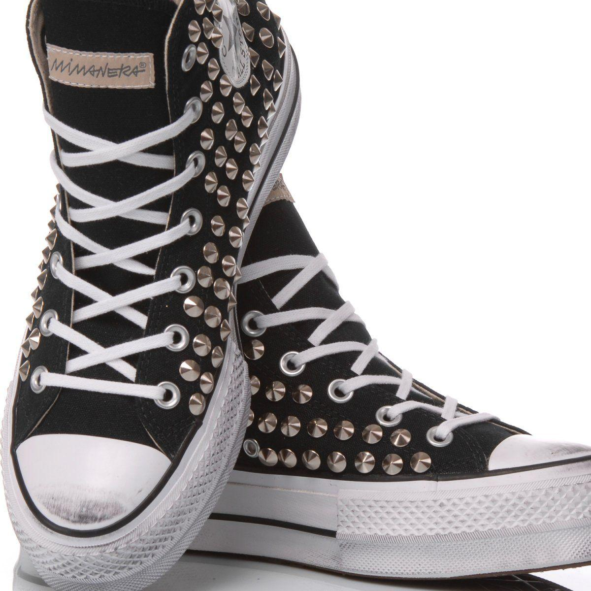 CONVERSE BLACK HI TOP SNEAKERS - DIVINE