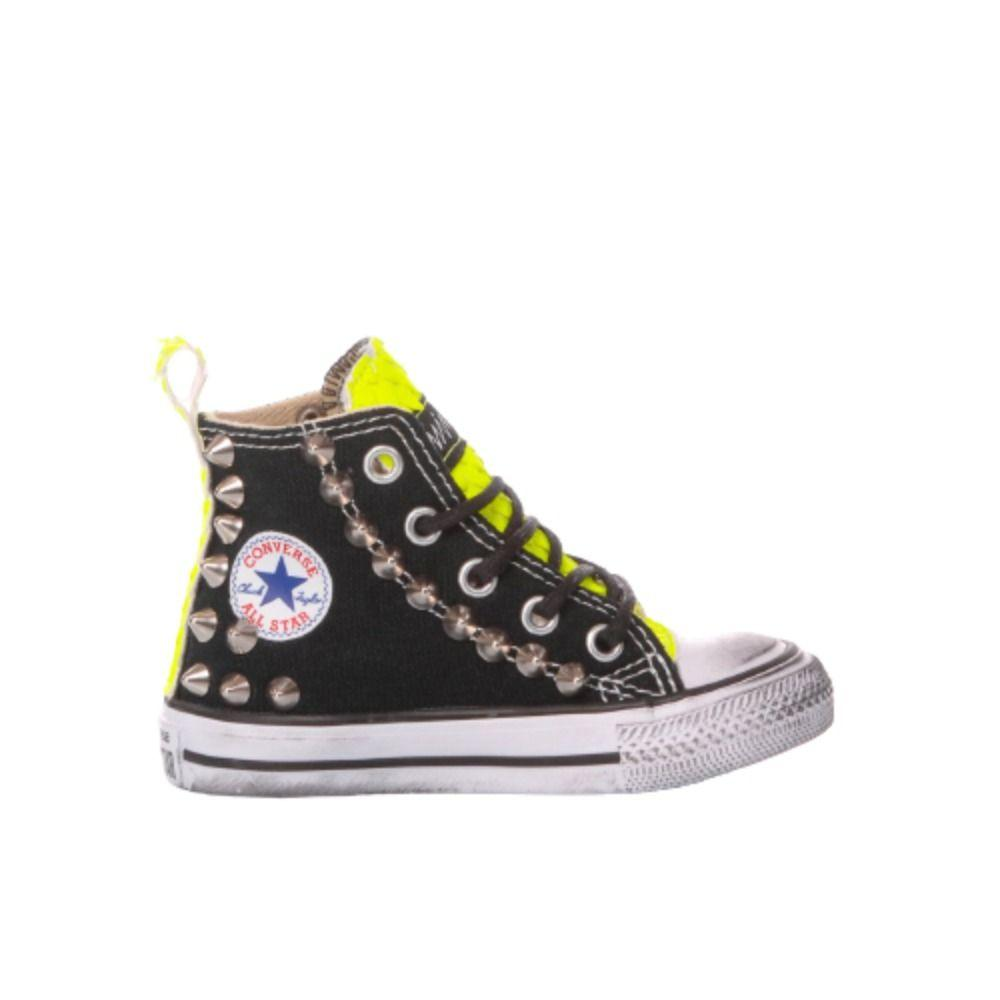 CONVERSE BLACK HI TOP SNEAKERS - DIVINE