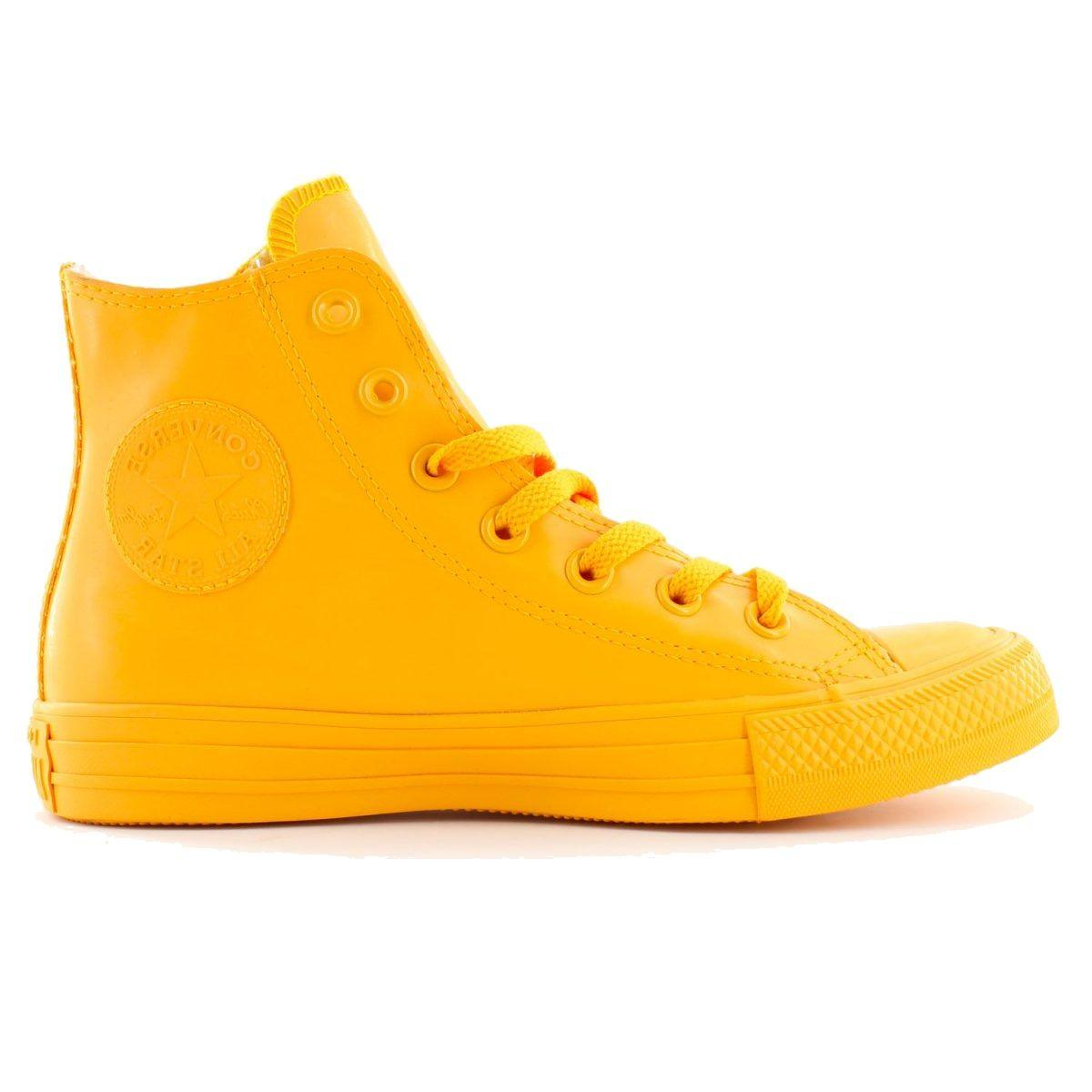 CONVERSE YELLOW HI TOP SNEAKERS - DIVINE